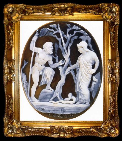 framed  Artemisia gentileschi Possehl between East and Athena, ta009-2